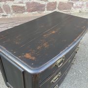 Alsatian curved chest of drawers XVIIIth patinated