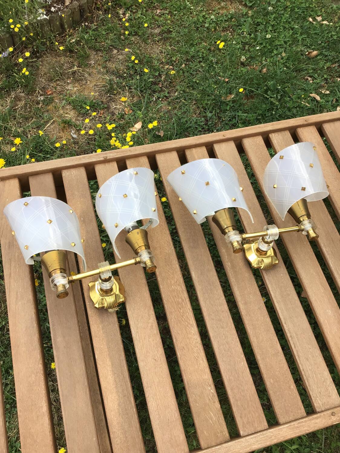 Pair of vintage wall lights