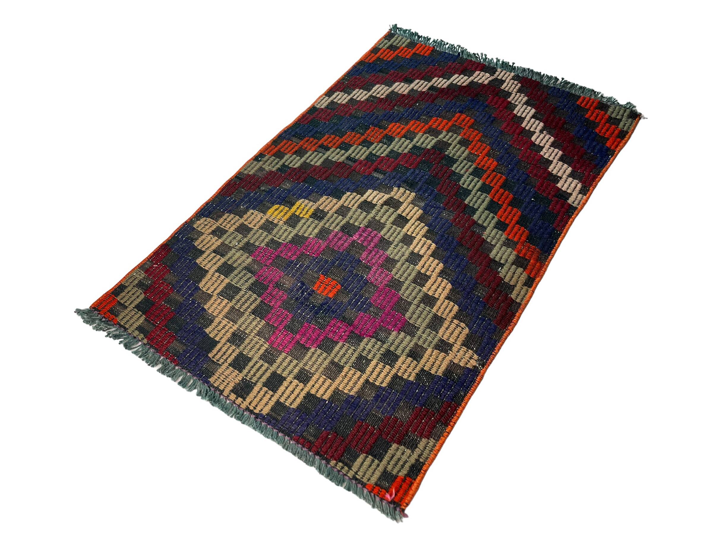 Vintage turkish kilim rug, 95 x 57 cm