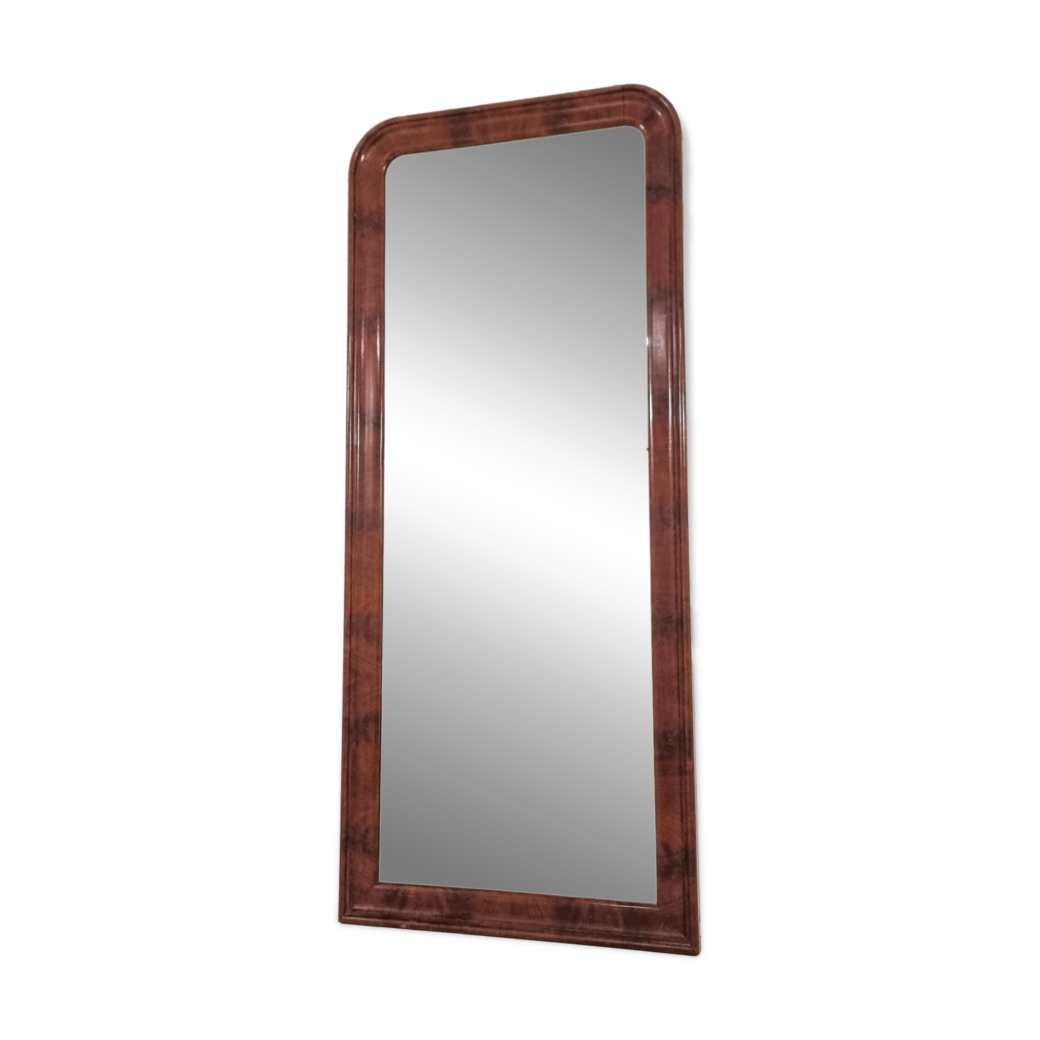 Large solid wood mirror, 2 metres high, from the 1940s