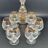 Strong alcohol service bottle and 6 glasses – 1224b2
