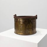 Antique French Provincial Copper Kettle, 19th Century