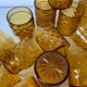 Vintage amber glasses