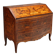 18th-century baroque secretary with a drop-down front in walnut and poplar.