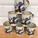 Set of 6 stoneware coffee cups