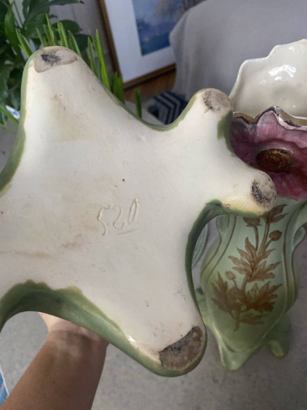 Lot deux vases art nouveau
