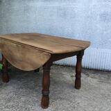 Folding low round table