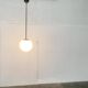 Mid-Century German Glass and Metal Ball Pendant