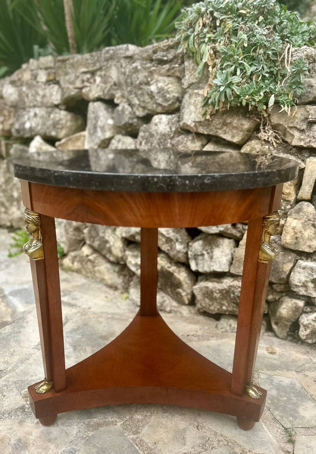 Mahogany Pedestal Table Return from Egypt 20th Century
