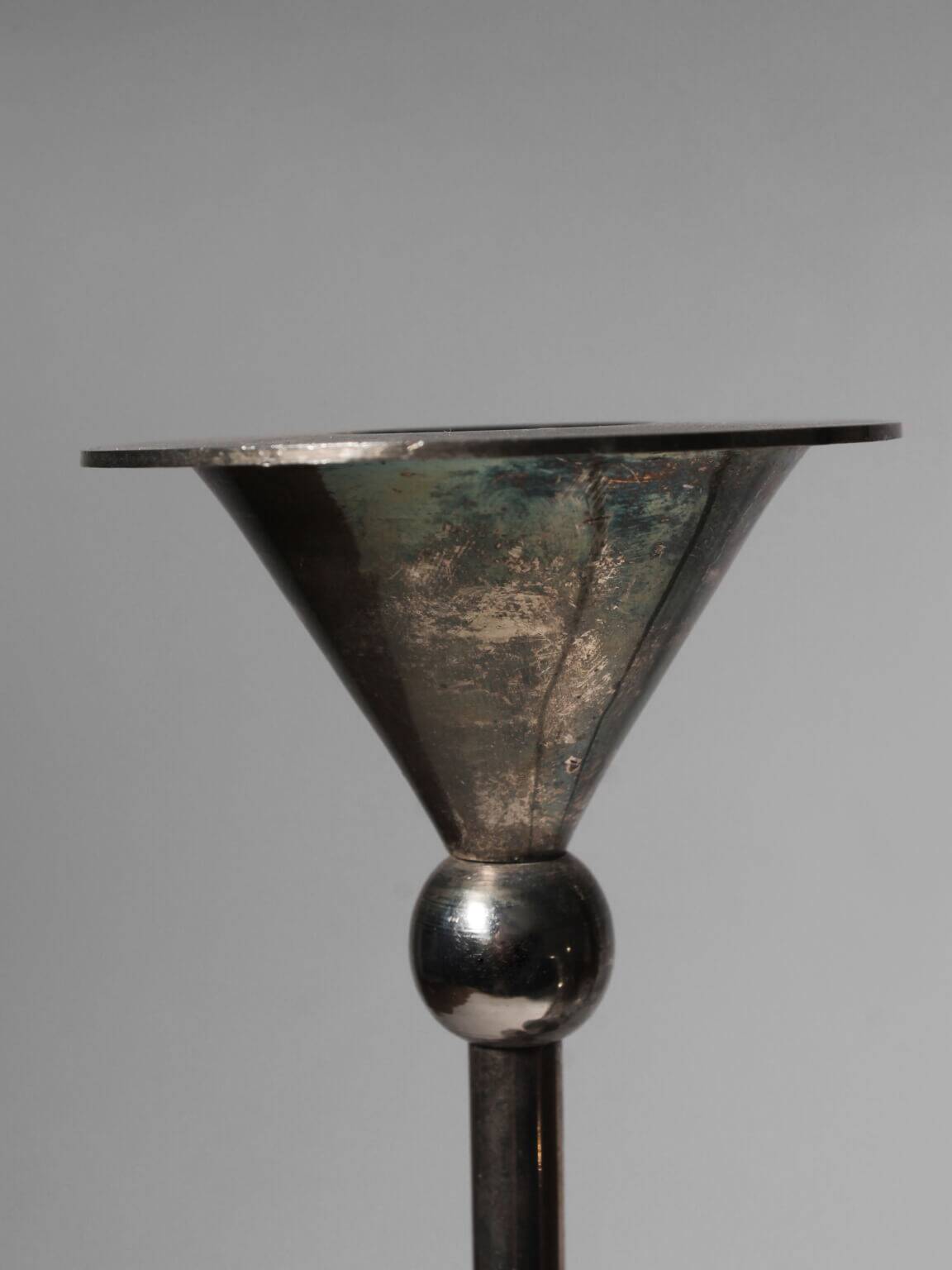 Silver Plated Memphis Candle Holders Set, 1980s