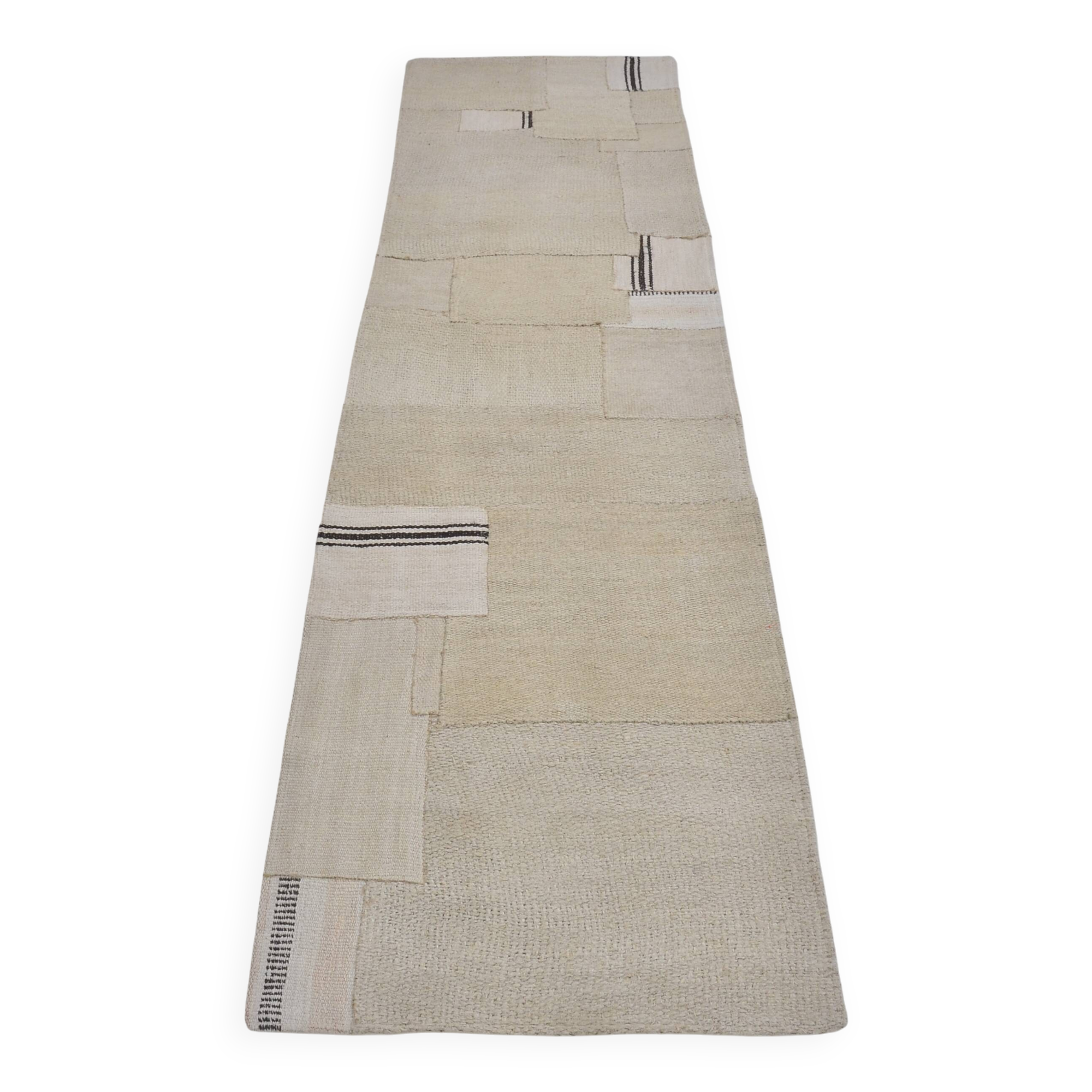 Vintage Anatolian Hemp Kilim Runner sku3844