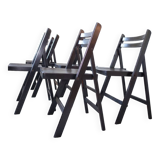 5 x chaises pliantes vintage