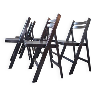 5 x chaises pliantes vintage