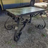 Table en fer forget et marbre 1930 1940