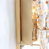 1 of 2 Superb Extra Large Crystal Wall Sconce by Kinkeldey, Germany, 1970s