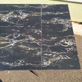 Formica black marble dining table - 1960 - Supermatic - vintage