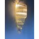 Set of Two Venetian "Quadriedro" Twist Murano Glass Wall Sconces