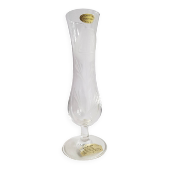 Vase soliflore en cristal taillé Baccarat Klein Bertrichamps