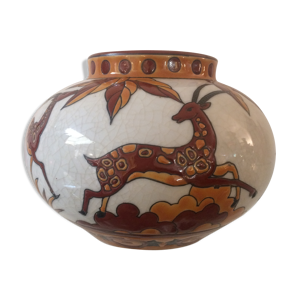 Vase céramique craquelé