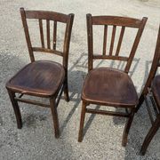 Set of 4 Luterna wooden bistro chairs