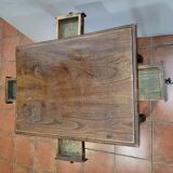 Old oak game table with 4 drawers