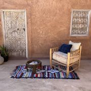 Tapis Berbère Boucherouite coloré - 80 x 189 cm