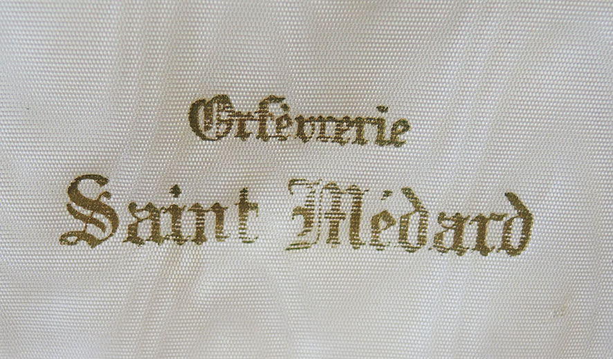 12 sugar spoons Saint Medard silver metal