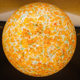 Orange mushroom lamp from Peill and Putzler, 1970s