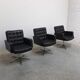 Set of 3 Executive Chairs by Vincent Cafiero for Knoll International, 1960s