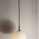 1970 white opaline tulip cone pendant lights (6 available)