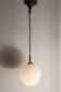 1970 white opaline tulip cone pendant lights (6 available)