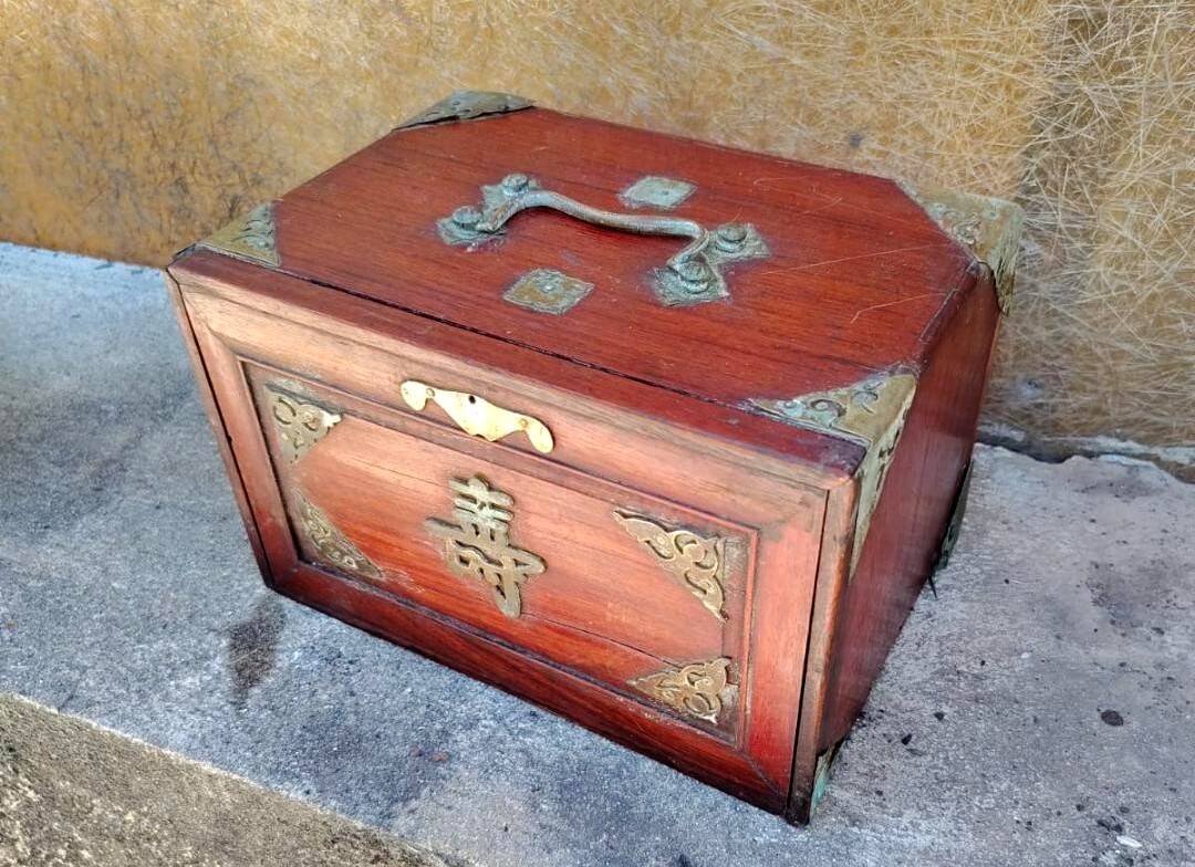 Antique Mahjong Game Box Dating from the Early 1900s