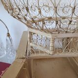 Large golden bird cage