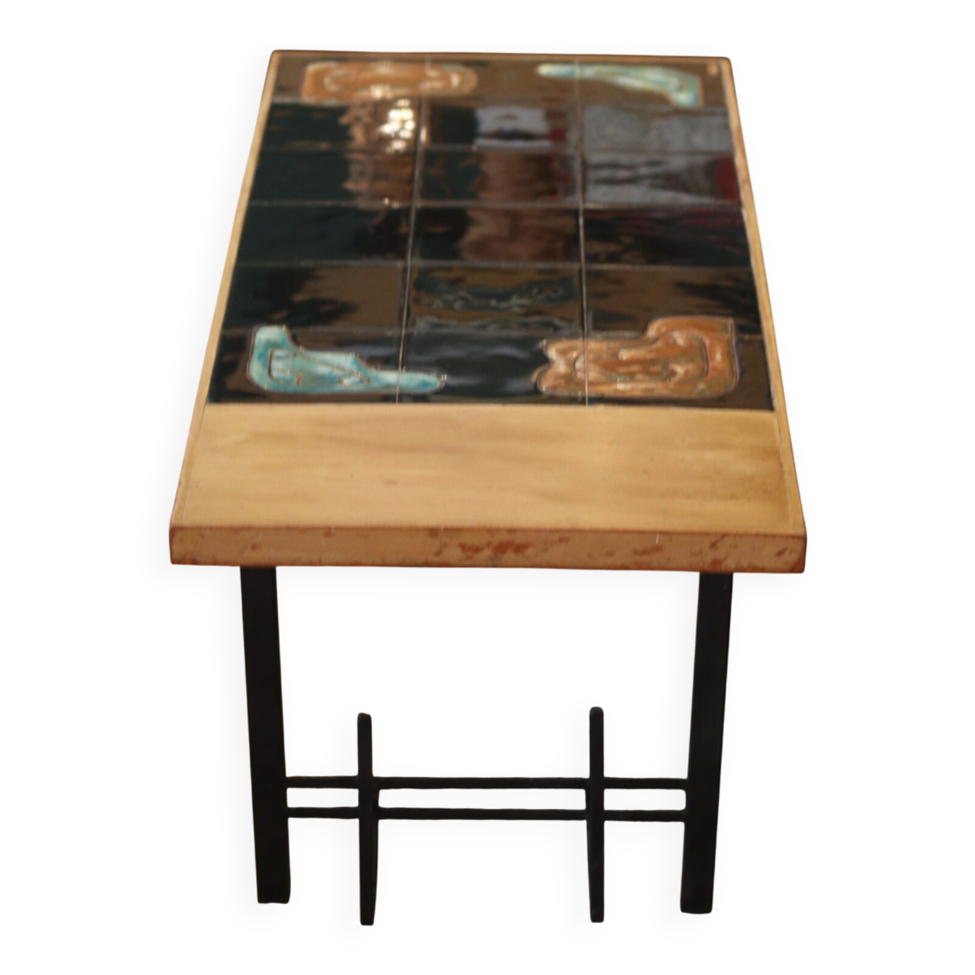 Table basse brésilienne signée Zoltan Vertes, années 50