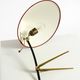 Large Kalmar Mid-Century tripod brass table lamp with a new fabric shade