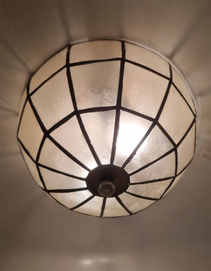 Mother of pearl ceiling light
