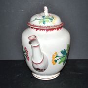 Cafetière Sarreguemines décor Colmar polychrome forme bambou 1930