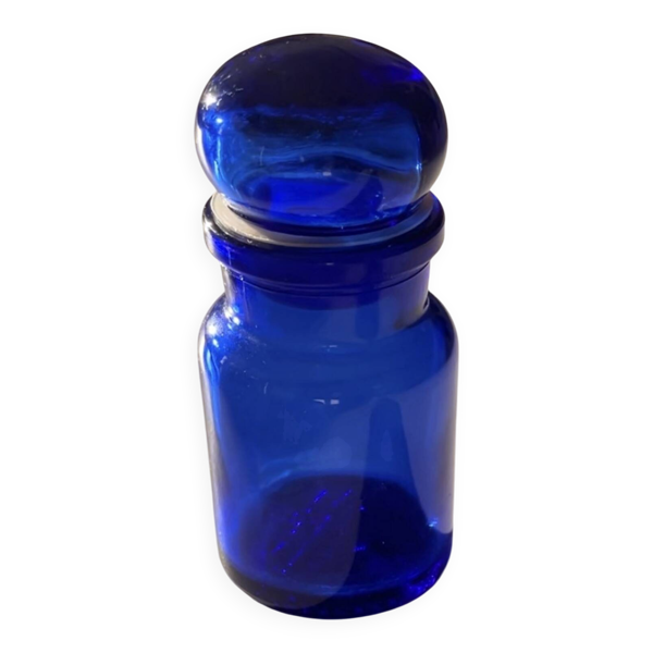 Flacon d’apothicaire bleu cobalt Belge/Belgique/Antique blue bottles/B