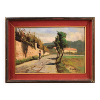 Landscape painting signed by C. Filippelli