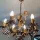 Lustre Hans Kögl Hollywood Regency des années 60