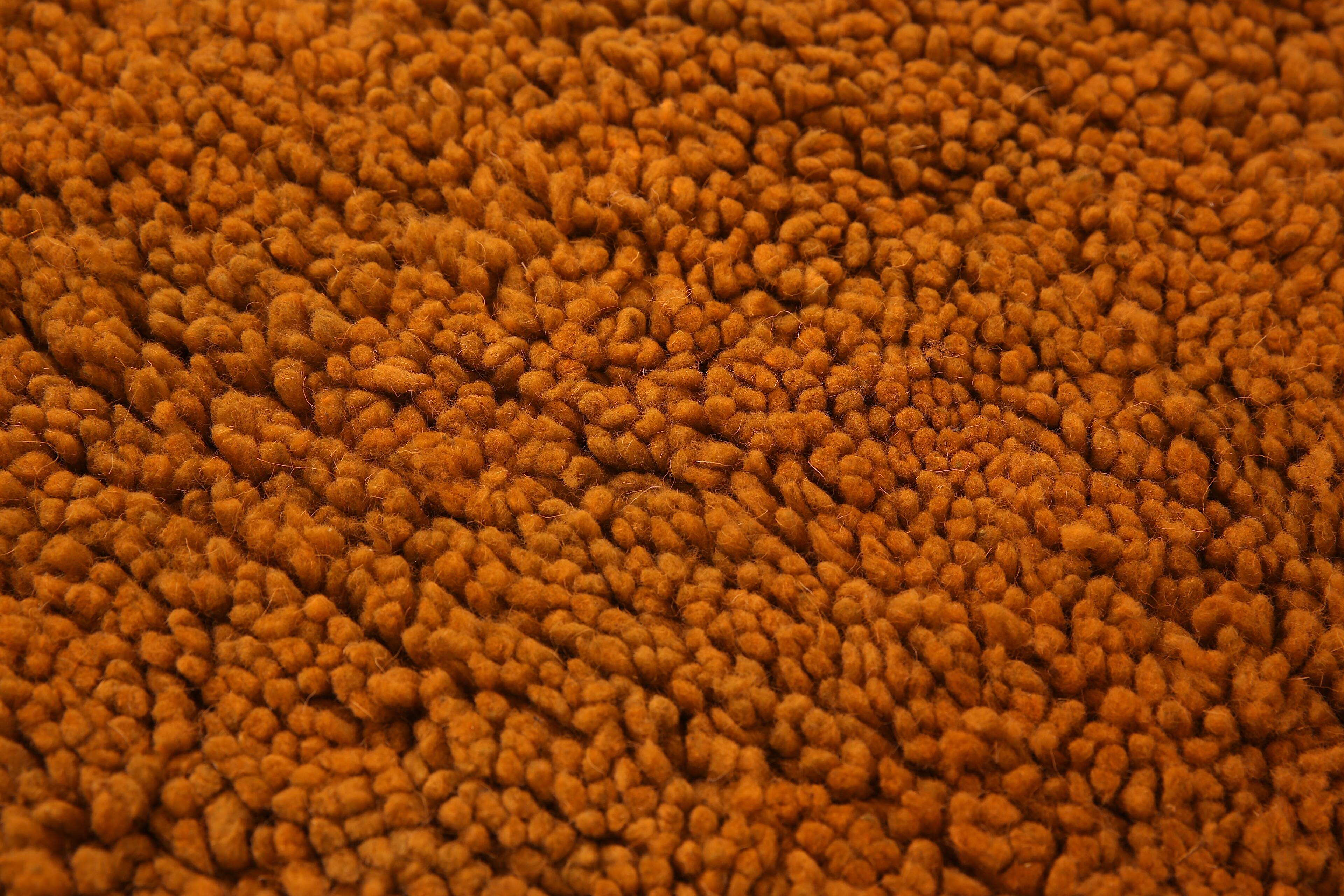 Rust Vintage Handmade Moroccan Rug 214 x 244 cm - Old Berber Rug -