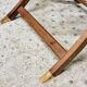 Vintage butler tray nautical side table mahogany