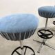 Vintage industrial barstools Ice blue 'Minimalism'