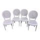 4 chaises anciennes bois et cannage
