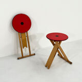 Foldable stool by Enolinea, 1980