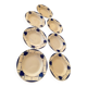 Many faience plates from Digoin Sarguemines, model Efel.