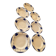 Many faience plates from Digoin Sarguemines, model Efel.
