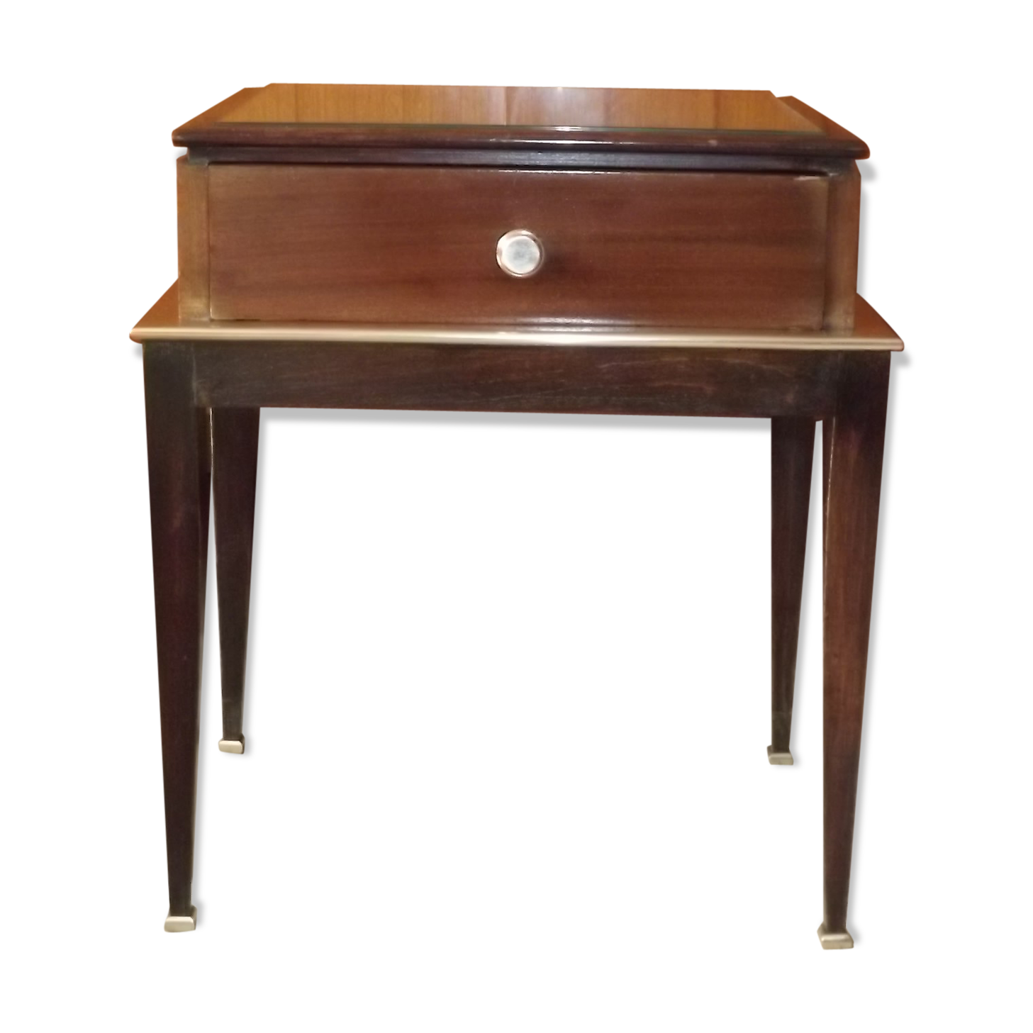 1940 Art Deco Mahogany Nightstand
