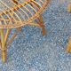 Vintage dining room attributed to Audoux and Minet in bamboo and rattan