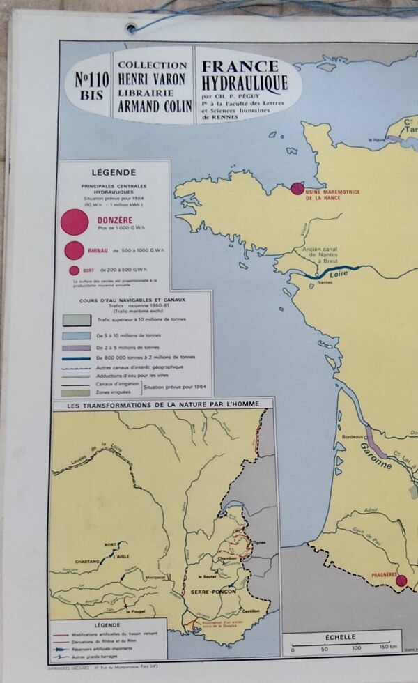 Carte scolaire vintage